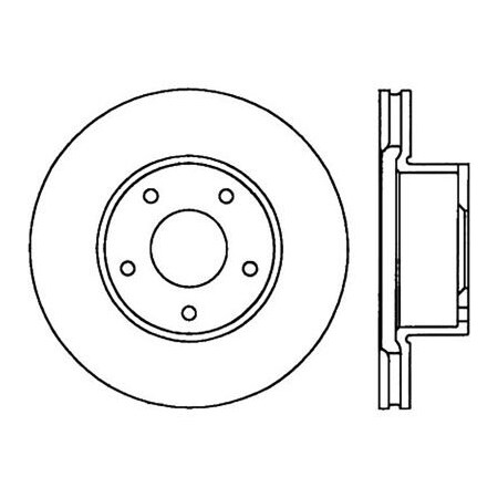 Centric StopTech Premium Cryostop Rotor; Front, StopTech 120.62089CRY